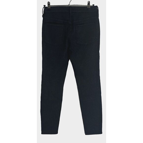 J. Crew Womens High Rise Black Jeans Size 27 Sparkle Glitter 9” Toothpick NEW - Picture 4 of 14